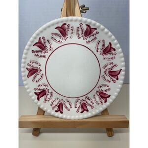 Blue Ridge Red Tulip Saucer, Hand Painted, Southern Potteries, A Franklin Kent